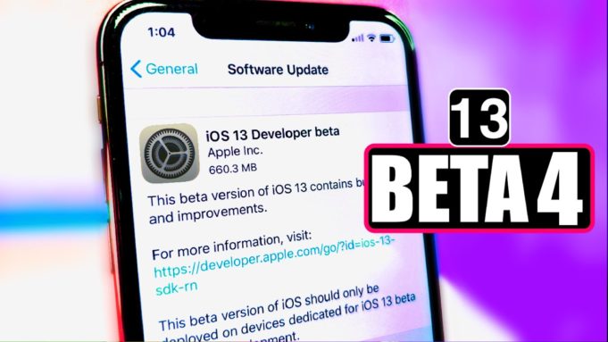 ios 13 beta 4